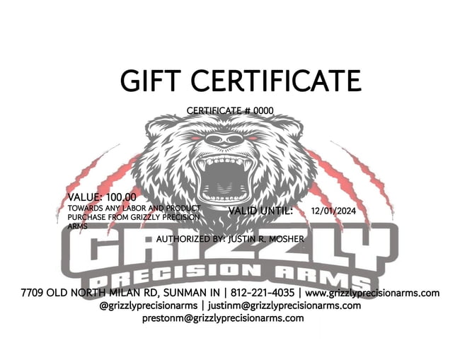 GPA Gift Certificate 100.00
